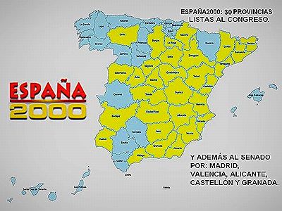 España 2000 presentará candidaturas a las Cortes Generales en 30 provincias españolas